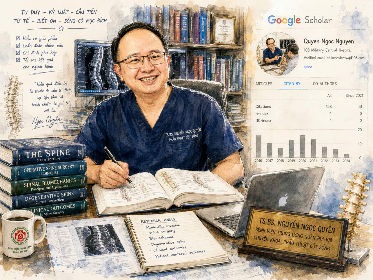 TS.BS. Nguyễn Ngọc Quyền tại phòng khám